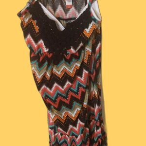 No-boundaries Women's Brown and Yellow Dress